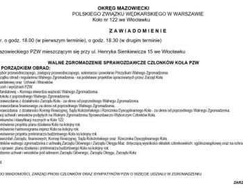 Walne Zgromadzenie Sprawozdawcze członków Koła 122